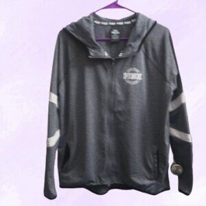 PINK Victoria's Secret ultimate full zip sweater love pink in circle left chest